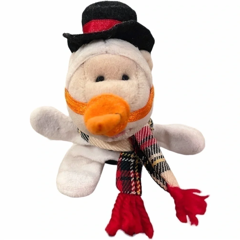 STARBUCKS Bearista Magnet Snowman Bear Mini Carrot Hat Scarf Holiday Frosty 1999